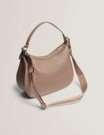 LYSHIA Webbing Large Leather Hobo Bag