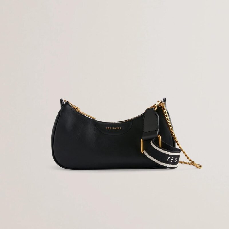 ESSIY Webbing Leather Crossbody Bag