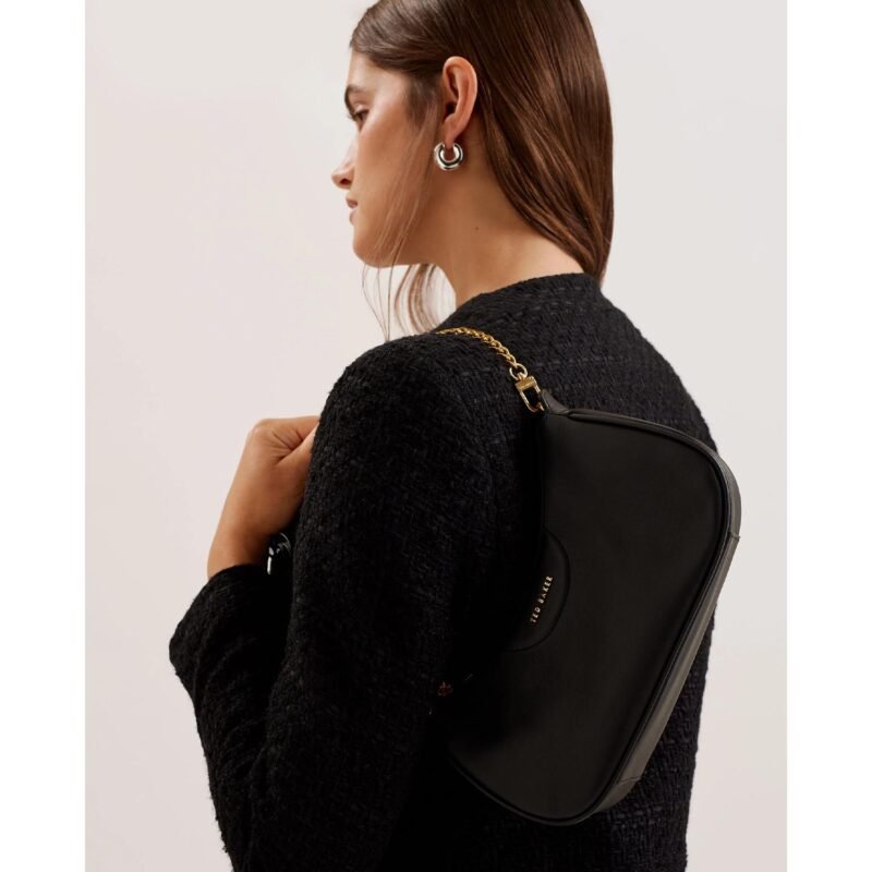 ESSIY Webbing Leather Crossbody Bag