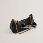 ESSIY Webbing Leather Crossbody Bag