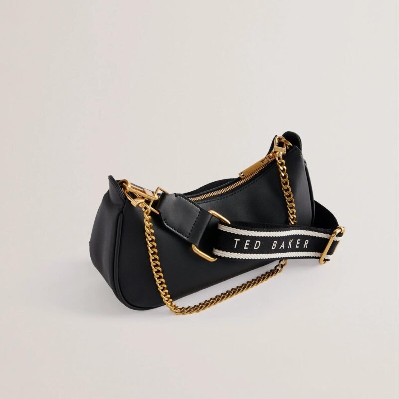 ESSIY Webbing Leather Crossbody Bag