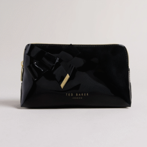 NICOLAI Knot Bow Vinyl Makeup Bag