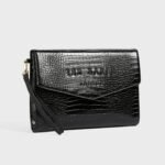 CROCEY Croc Effect Envelope Pouch