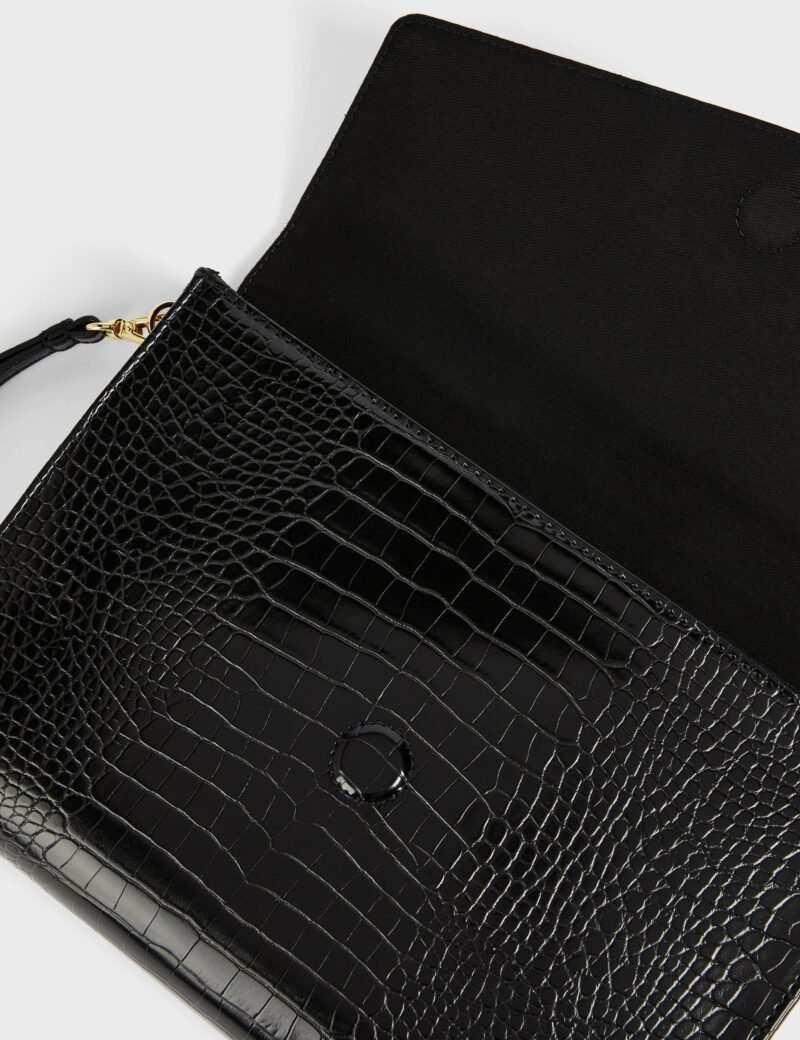 CROCEY Croc Effect Envelope Pouch