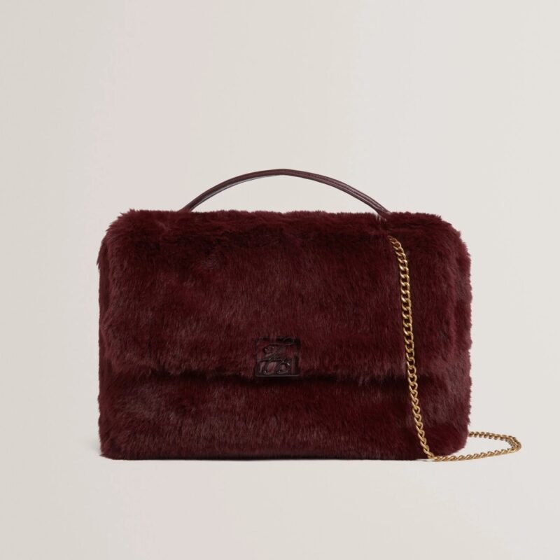 ANILIE TB Detail Fur Shoulder Bag