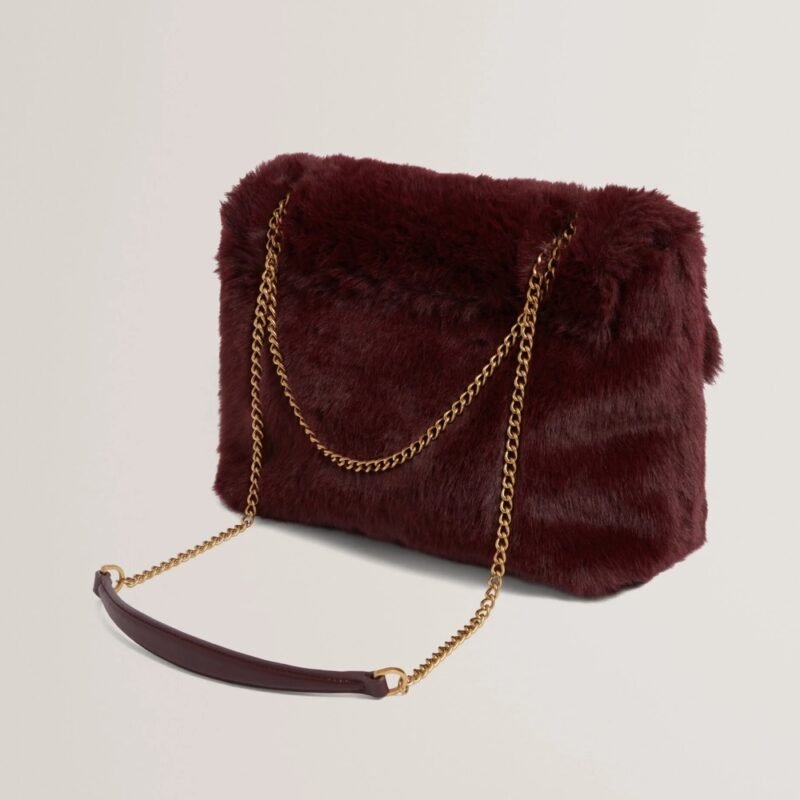 ANILIE TB Detail Fur Shoulder Bag