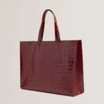 WELLMA Croc Effect Extra Large Icon Bag