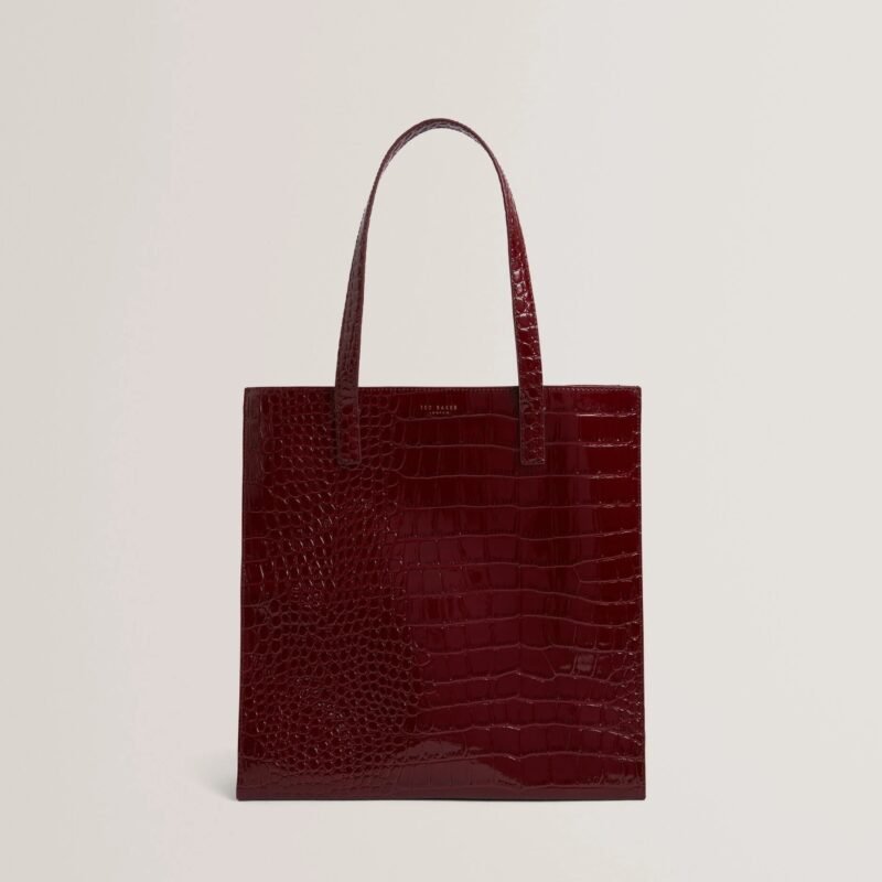 WENELLA Croc Effect Large Icon Bag