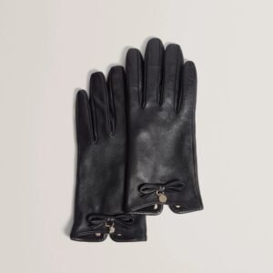 SHERYYS Bow Detail Soft Leather Gloves SHERYYS Bow Detail Soft Leather Gloves