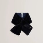 EMAAAAS Faux Fur Loop-Through Stole Scarf