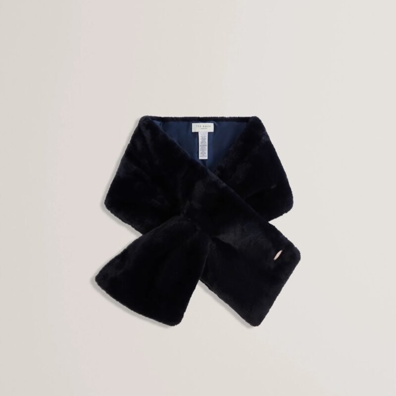 EMAAAAS Faux Fur Loop-Through Stole Scarf