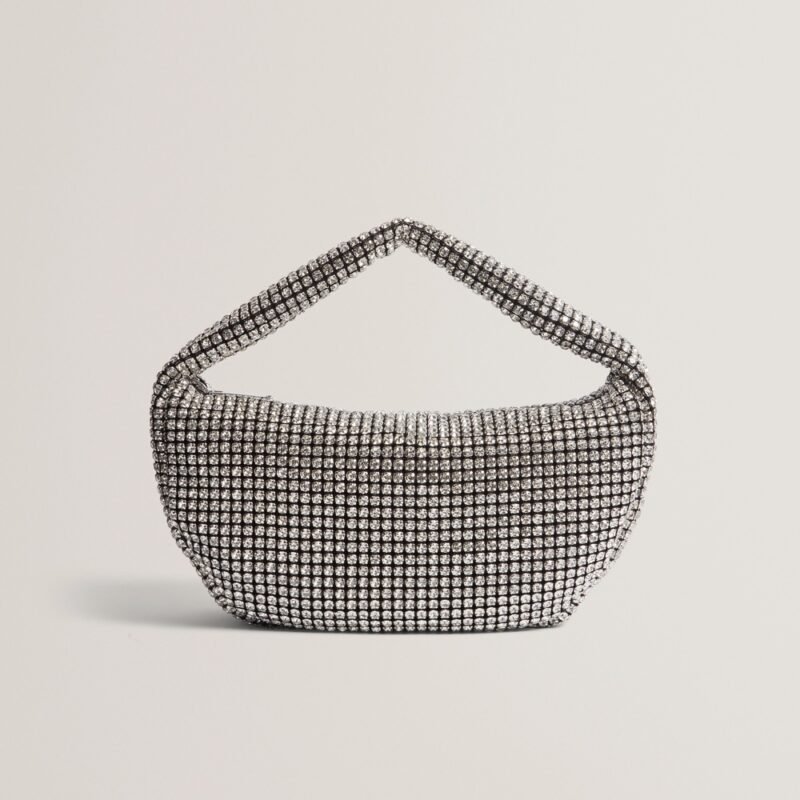 CRYSTIZ Medium Crystal Slouchy Hobo Bag