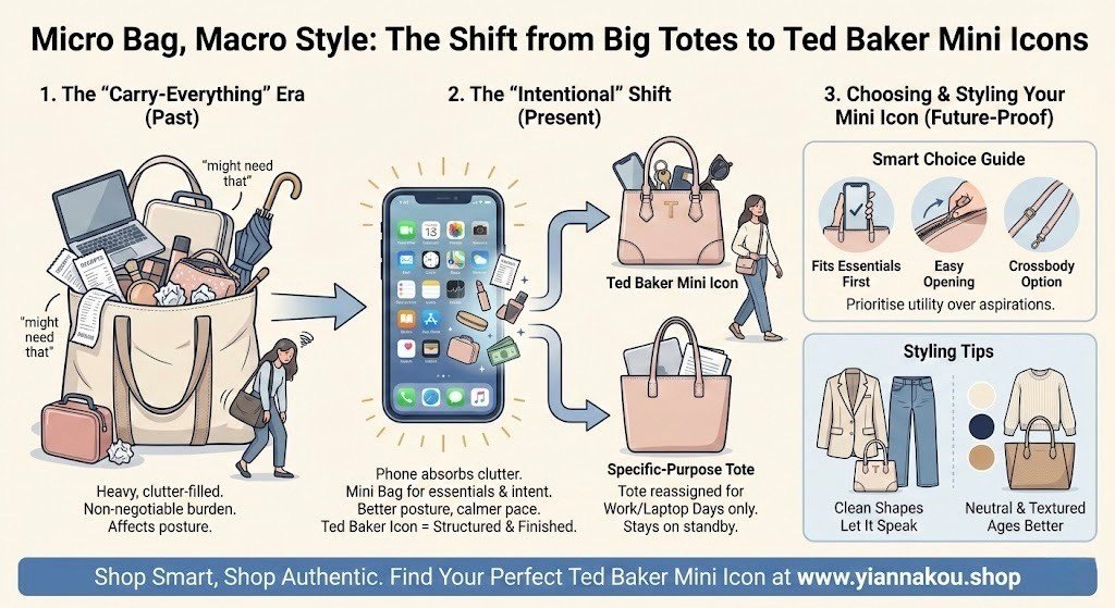 Micro Bag, Macro Style: Why People are Trading Large Totes for Ted Baker Mini Icons