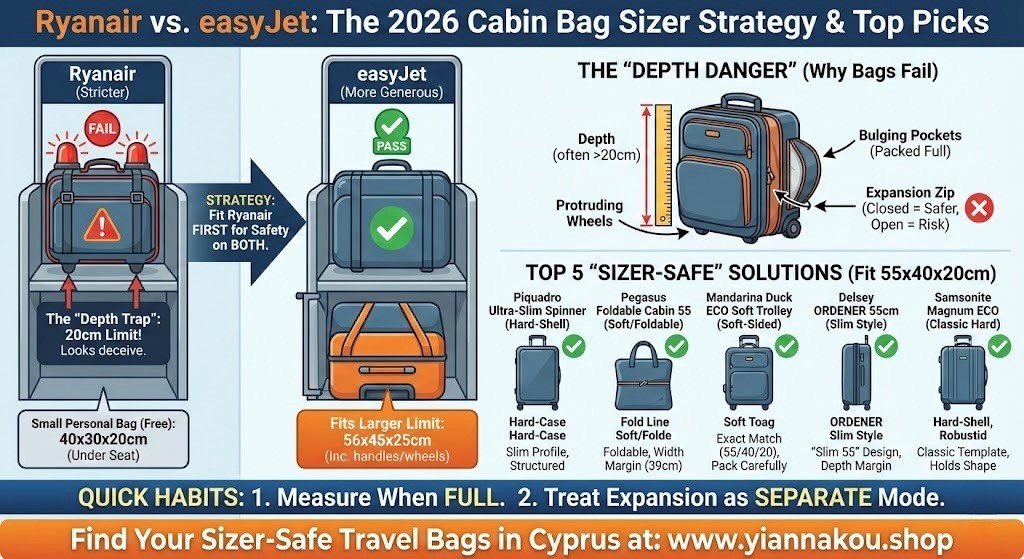 Ryanair vs. EasyJet: The Top 5 Cabin Bags That Actually Fit the Sizer in 2026