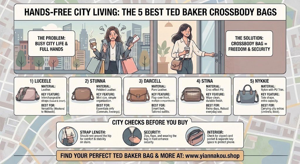 The 5 Best Ted Baker Crossbody Bags for Hands-Free City Living