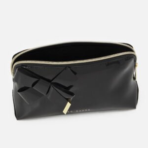 NICOLAI Knot Bow Vinyl Makeup Bag