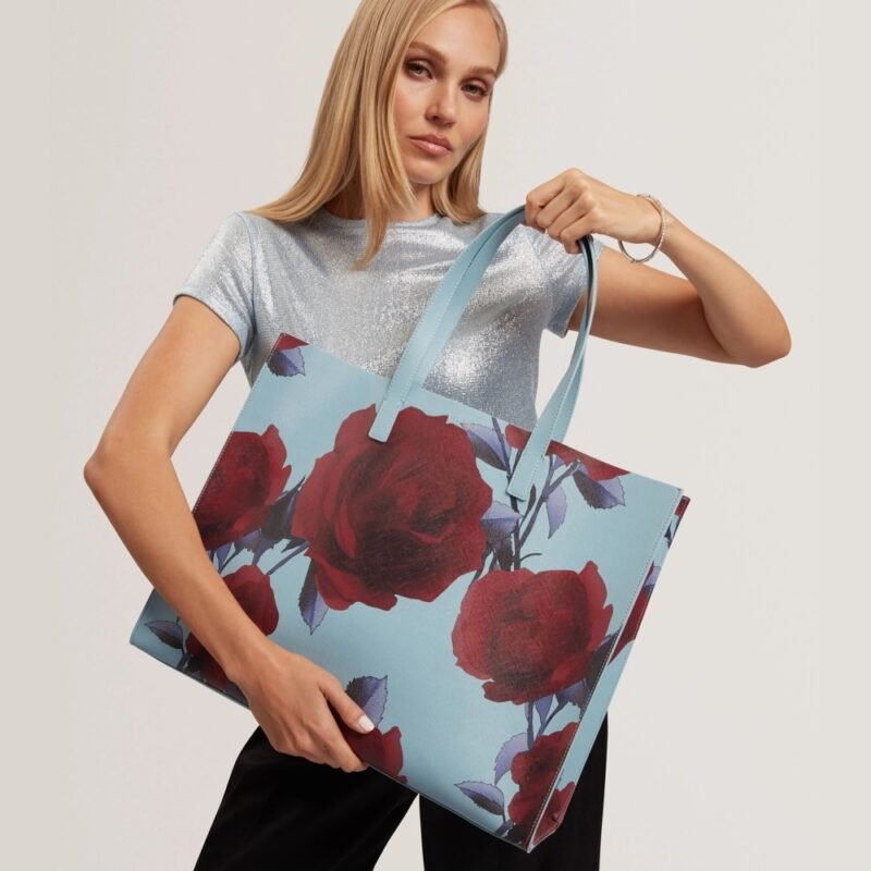 EMBERLI Extra Large Rose Print Icon Bag