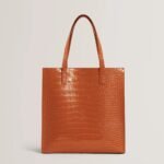 WENELLA Croc Effect Large Icon Bag