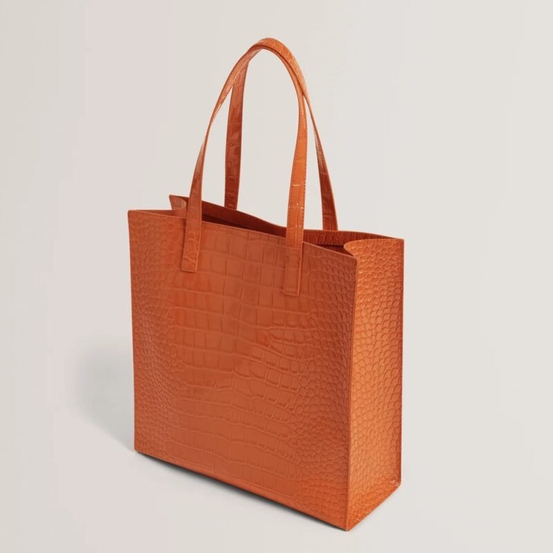 WENELLA Croc Effect Large Icon Bag