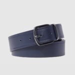 Men’s Leather belt with prong buckle