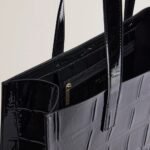 CROCCON Croc Effect Large Icon Bag