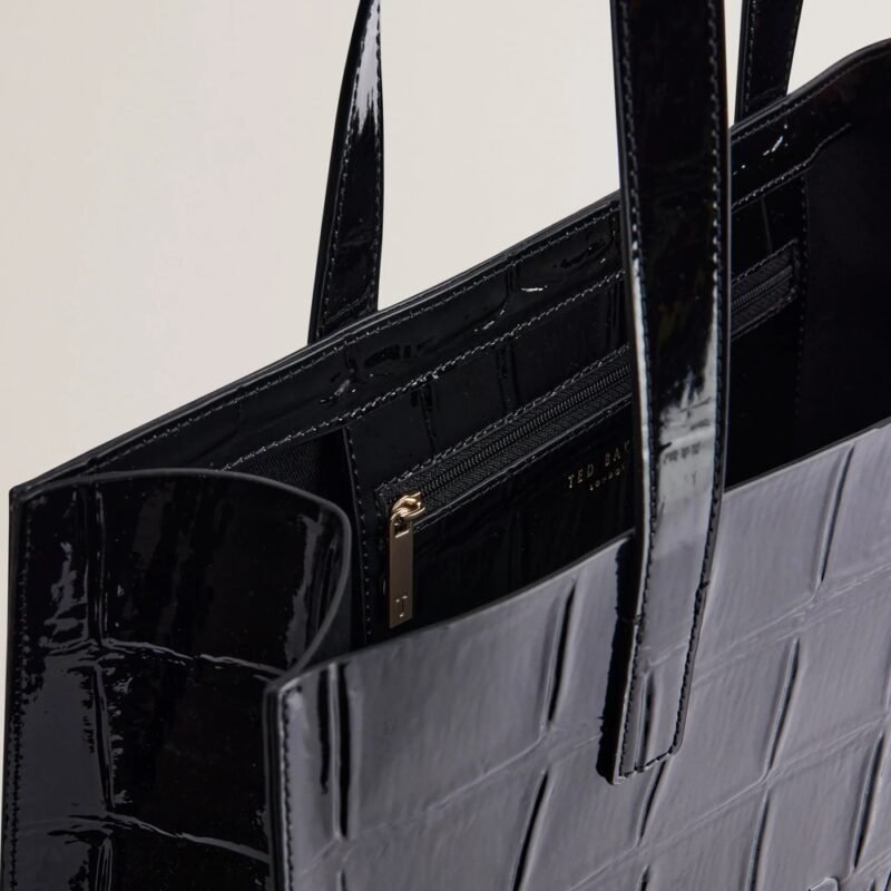 CROCCON Croc Effect Large Icon Bag