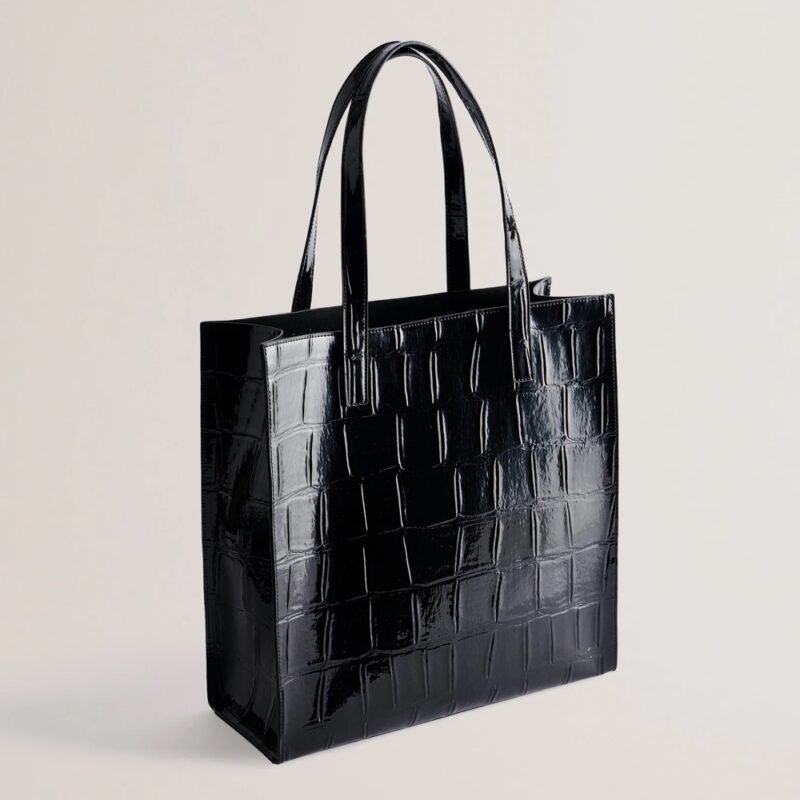 CROCCON Croc Effect Large Icon Bag