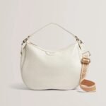 ESIAH Webbing Slouchy Leather Hobo Bag