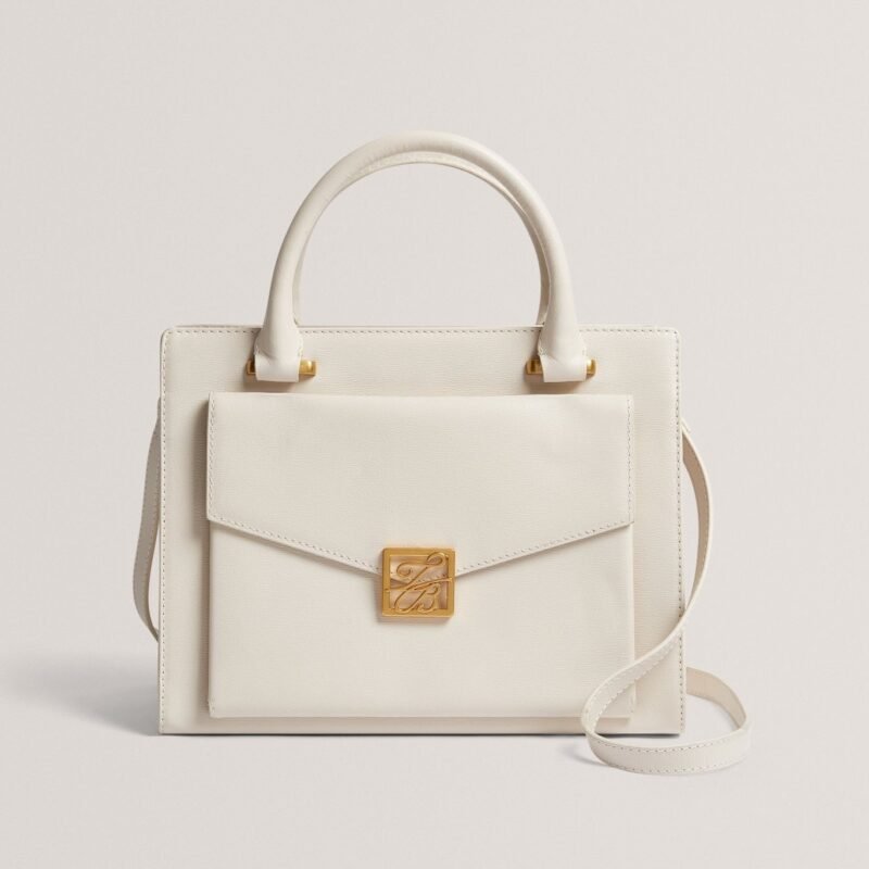 ANELLE TB Detail Large Leather Tote Bag