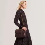 ANILEAH Leather Padded Shoulder Bag