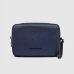 Leather Clutch with two dividers and Shoulder strap