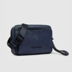 Leather Clutch with two dividers and Shoulder strap