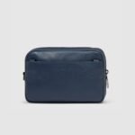 Leather Clutch with two dividers and Shoulder strap