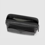 Leather Clutch with two dividers and Shoulder strap