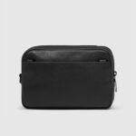 Leather Clutch with two dividers and Shoulder strap