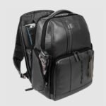 Leather Backpack for Laptop with RFID protection