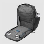 Leather Backpack for Laptop with RFID protection