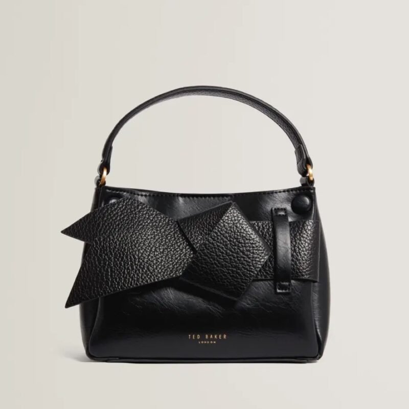 SSANSA Knot Bow Mini Top Handle Bag