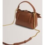 SSANSA Knot Bow Mini Top Handle Bag