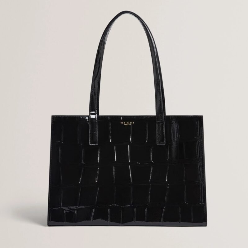 WELONA Croc Effect Elongated Icon Bag