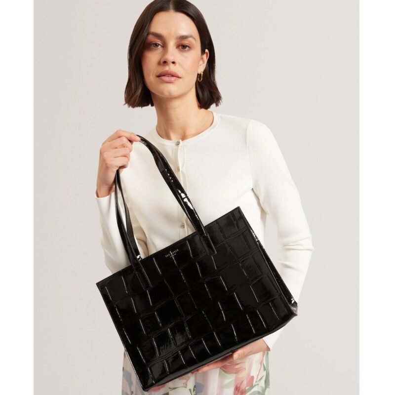 WELONA Croc Effect Elongated Icon Bag