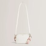LUCEELE Webbing Leather Crossbody Bag