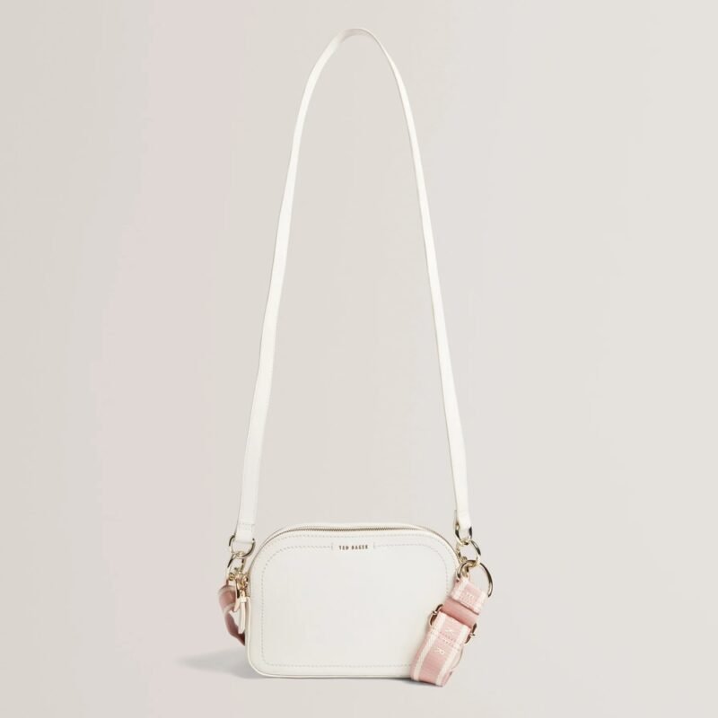 LUCEELE Webbing Leather Crossbody Bag