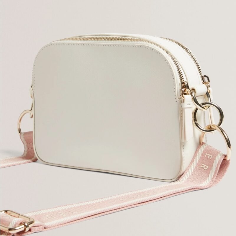 LUCEELE Webbing Leather Crossbody Bag