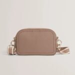 LUCEELE Webbing Leather Crossbody Bag