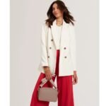 LUCEELE Webbing Leather Crossbody Bag