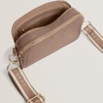 LUCEELE Webbing Leather Crossbody Bag