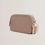 LUCEELE Webbing Leather Crossbody Bag