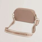 LUCEELE Webbing Leather Crossbody Bag