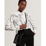 VIIENNA Croc Effect Mini Icon Bag